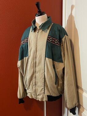 Express Rider Men’s Vintage Aztec USA Made Blanket Lined South Western Jacket